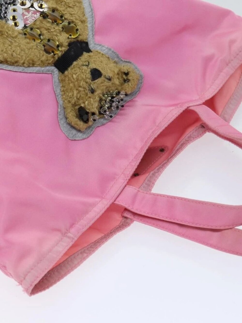 PRADA Hand Bag Nylon Pink Auth yk11651 - Picture 7 of 16